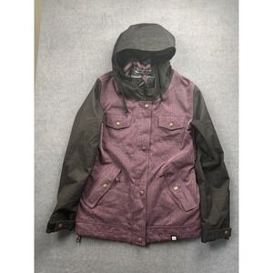 Ride Snowboards 10K Waterproof Jacket Hooded Women M Purple Snow Ski Winter